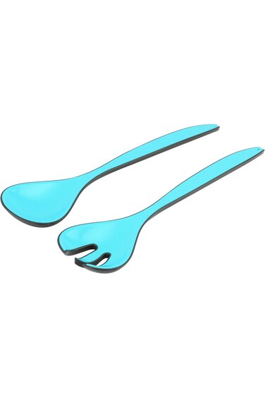 طقم ملاعق كلوكس مزدوجة اللون، قطعتين، L-00491 - فيروزي