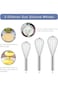ECVV Stainless Steel Balloon Whisk - Egg Frother, Milk Beater, Kitchen Utensil For Blending Whiskin