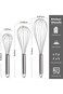 ECVV Stainless Steel Balloon Whisk - Egg Frother, Milk Beater, Kitchen Utensil For Blending Whiskin