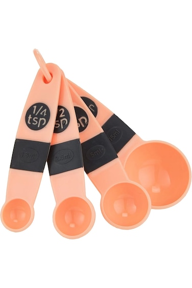 Cuisine Art Measuring Spoon Set, Red, 4 Pieces - (Al11008-Mrn)