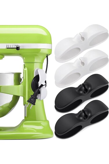 منظم أسلاك الأجهزة المنزلية من ALMEKAQUZ، 4 قطع لفافات أسلاك أجهزة المطبخ، منظم أسلاك H