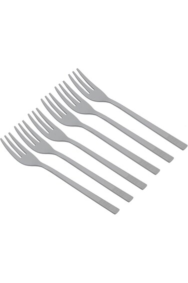 Al Saif Montana Design Stainless Steel Cake Fork Set 6-Pieces