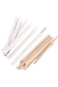 Gmark 5.5" Premium Wood Stirrer 2.3mm Thick Individual Wrapped 100 pc - Wood Coffee Stir Sticks for