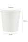 Hotpack Paper Cups 50-Pieces, 6.5 oz Capacity