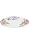 Abir Melamine Flat Plate 15 CM / 5.91 INCH White Floral Design For Food Kitchen Use Outdoor &amp; Resta