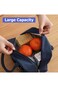 ECVV Black Lunch Bag Reusable Insulated Lunch Tote Bag Waterproof and Durable Lunch Cooler Handbags