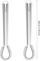 1PCS Stainless Steel Mini Whisk Heat Resistant Silicone Whisk Small Egg Whisk Beater Manual Hand Wh