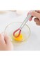 1PCS Stainless Steel Mini Whisk Heat Resistant Silicone Whisk Small Egg Whisk Beater Manual Hand Wh