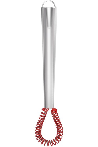 1PCS Stainless Steel Mini Whisk Heat Resistant Silicone Whisk Small Egg Whisk Beater Manual Hand Wh