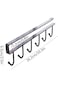 SHOWAY 2pcs Mug Hooks, Cups Under Rack, Multifunction Metal Hanging Coffee Kitchen Utensil Storage