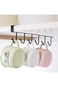 SHOWAY 2pcs Mug Hooks, Cups Under Rack, Multifunction Metal Hanging Coffee Kitchen Utensil Storage