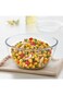 BOROSIL BOROSILICATE ROUND GLASS MIXING BOWL OVEN SAFE MIXING BOWL GLASS SERVING BOWL 350 ML