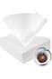 WARAF Premium White Paper Coffee Filters Cone Shaped V60 Japanese Material, Size 02, 2-4 Cups Pour