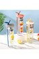 LFRNZS - Fruit Infuser Water Bottle, Collapsible Straw, Water Bottle with Straws, Simply Modern Wat