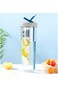 LFRNZS - Fruit Infuser Water Bottle, Collapsible Straw, Water Bottle with Straws, Simply Modern Wat