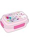 صندوق غداء بلاستيكي للأطفال من لولو كاتي بثلاث طبقات، وردي