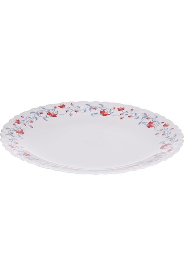 BOROSIL LARAH FLUTED PENTAS OPAL SIDE PLATE 7.5 INCH(19 CM), WHITE, 7QPFLPE, 1 PC