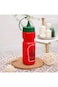 Solmazer Herevin 660ml Decorated PE Squeeze Bottle - Red-Tomato Ketchup Design - Flexible, Strong,
