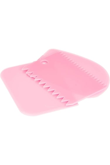 1 PCS Pastry Butter Scraper Cutter Baking Cake Decorating Tools 3-piece-Rose Red