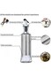 SHOWAY Olive Oil Dispenser Bottle 300ml, Glass And Leakproof Stainless Steel Bottle Drizzler Vinega