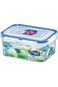 LocknLock Rectangular Short Food Container with Leak Proof Locking Lid, 600 ml, Light Blue