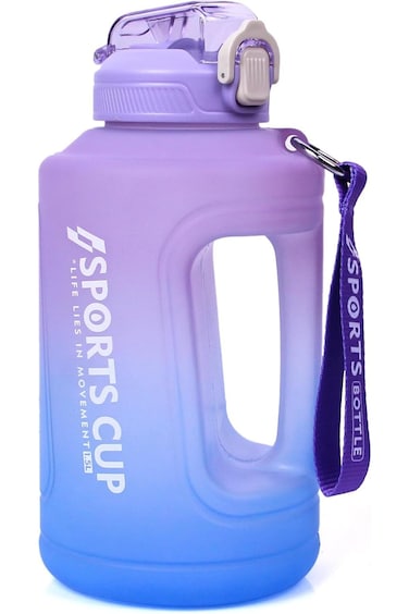 Cranviech 1.5L Sports Water Bottle Leakproof Portable Bicycle Drinking Bottle, Sports Bottle with C