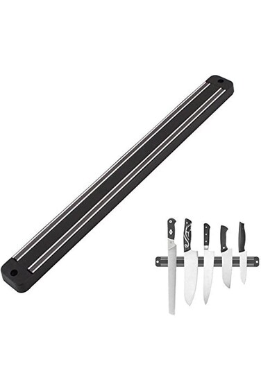 OYOY Magnetic Knife Holder 33cm Black, Storage Bar Strip Multi-purpose Functionality Tool Magnet Ra