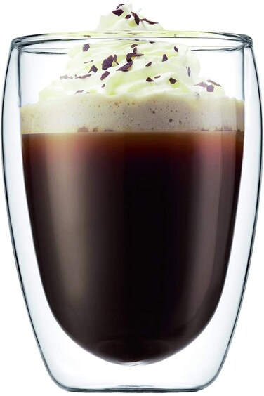 أكواب قهوة زجاجية معزولة مزدوجة الجدار من أرابيست للإسبريسو واللاتيه والكابتشينو والأواني الزجاجية الحرارية.