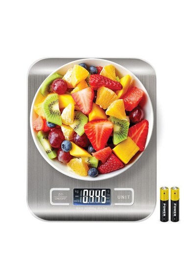 SKY-TOUCH Digital Kitchen Scale, Multifunction Food Scale With LCD Display Stainless Steel Platform