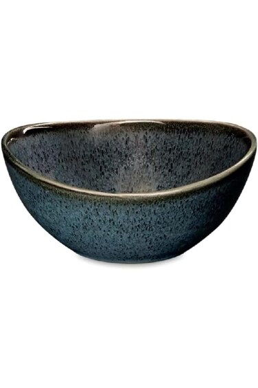 Easy Life Magma Series Porcelain Salad Bowl Dark Blue and Black 12.5cm R3007#MAGM