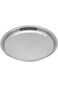 RAJ STEEL DINNER PLATE, 28 CM, SILVER, TP0012, 1 PC