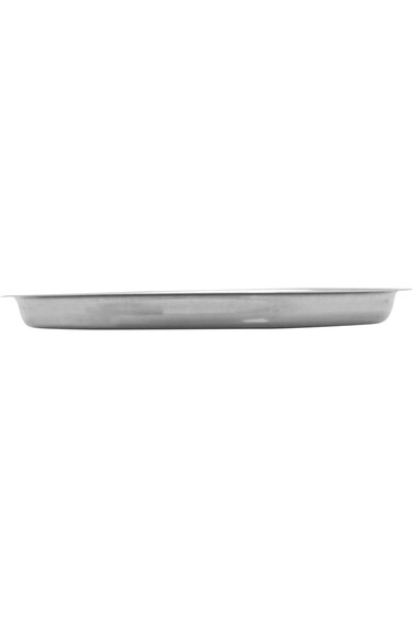 RAJ STEEL DINNER PLATE, 28 CM, SILVER, TP0012, 1 PC