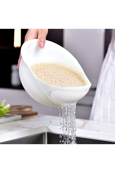Rice washer strainer, Rice Bowl Drain Basket for Kitchen, rice washing bowl Organizer Colander for