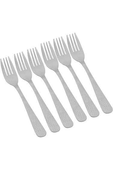 طقم شوك كيك من الفولاذ المقاوم للصدأ من السيف بالما ديزاين، 6 قطع