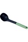 Cuisine Art PP Handle Nylon Soup Ladle with Hanging Hole, Heat Resistant, Pesto Green