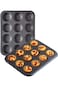SHOWAY Cake Bakeware Mould, Carbon Steel Muffin Pan, 12 Cavity Bakeware Non-Stick Cake Baking Pan,