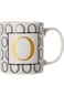 Shallow Letter O Printed Porcelain Tea Coffee Mug, Bd-Mug-O