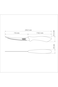 Tramontina Affilata 5 Inches Tomato Knife with Stainless Steel Blade and Black Polypropylene Handle