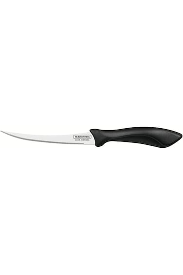 Tramontina Affilata 5 Inches Tomato Knife with Stainless Steel Blade and Black Polypropylene Handle