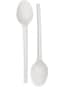 Hotpack Plastic Tea Spoons White, 50 Pieces