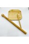 ECVV Bamboo Roll Holder countertop Tissue Stand Bamboo Paper Towel Holder Kitchen Paper Towel Stand