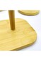 ECVV Bamboo Roll Holder countertop Tissue Stand Bamboo Paper Towel Holder Kitchen Paper Towel Stand