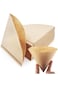 ECVV 100Pcs V60 Coffee Paper Filter Unbleached Disposable Portable Cone Coffee Filter for 2 To 4 Pe