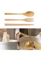 SOWUGI Natural Wooden Spoon Chopsticks Fork Sets Dinnerware Combinations Chopsticks and Spoons Fork