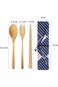 SOWUGI Natural Wooden Spoon Chopsticks Fork Sets Dinnerware Combinations Chopsticks and Spoons Fork