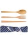 SOWUGI Natural Wooden Spoon Chopsticks Fork Sets Dinnerware Combinations Chopsticks and Spoons Fork