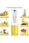 Oil Spray Bottle Transparent Refillable Oil Dispenser for Cooking Air Frying Grilling Baking Roasti