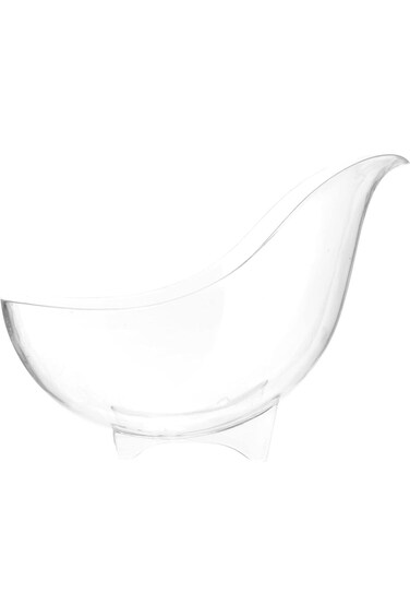 Hotpack Heavy Weight Plastic Dessert Trays, 12 Pieces