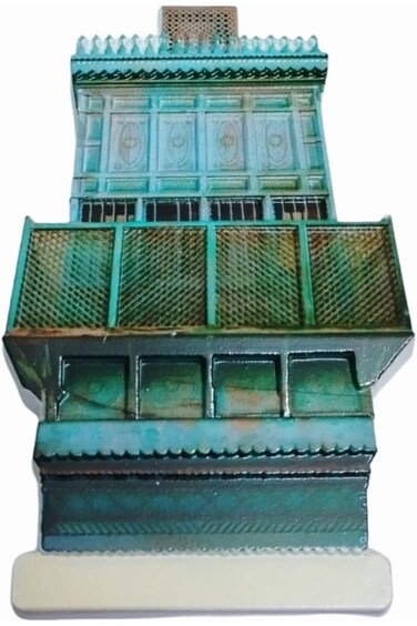 Traditional Middle Eastern Roshan Decorative Fridge Magnet &ndash; Handmade Souvenir Featuring Intricate