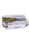 Hotpack Aluminium Container W/Lid Rectangle 1200ml 10Pcs